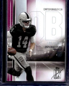 2024 Topps Signature Class Carter Bradley Base Magenta Refractor /250 - Picture 1 of 1