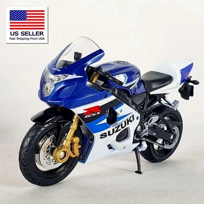 SUZUKI GSX-R750 SPORT BIKE MODEL BRAND NEW GIFT 1:18 MOTORCYCLE REPLICA BY WELLY - Image 1 of 4