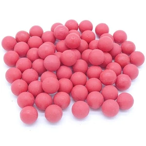 Reusable 0.68 Caliber Paintballs - 100 New Re-Usable Rubber Training Elastic ... - Bild 1 von 8