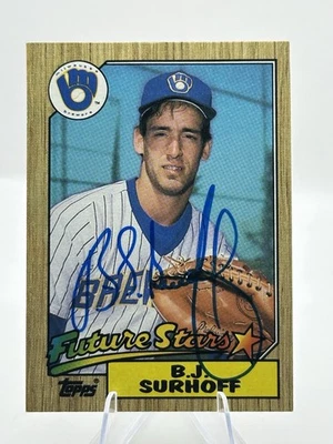 Signed Autographed 1987 Topps Card #216 B.J. Surhoff - Image 1 of 3
