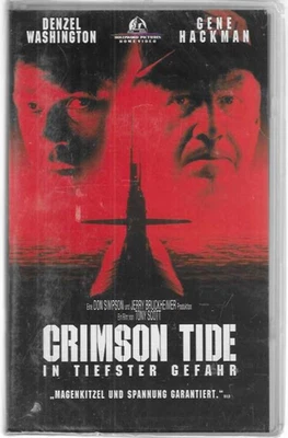 Gene Hackman   CRIMSON TIDE  In Tiefster Gefahr   VHS Rarität  NEU OVP  in Folie - Bild 1 von 2