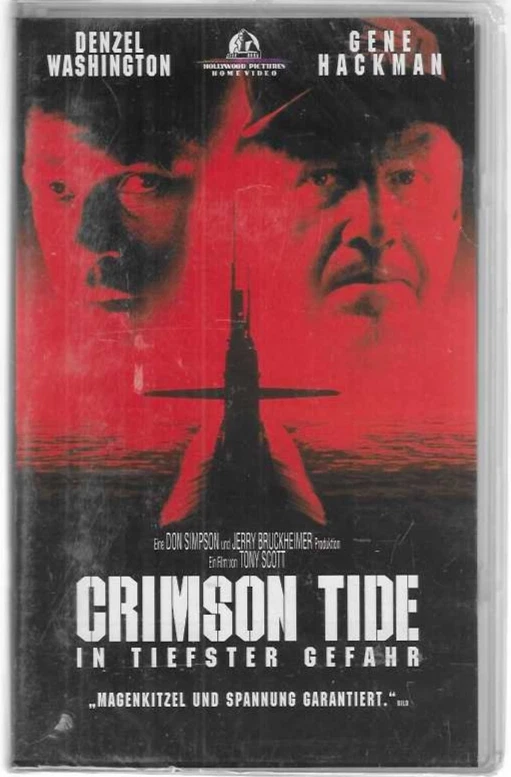 Gene Hackman   CRIMSON TIDE  In Tiefster Gefahr   VHS Rarität  NEU OVP  in Folie - Bild 1 von 2