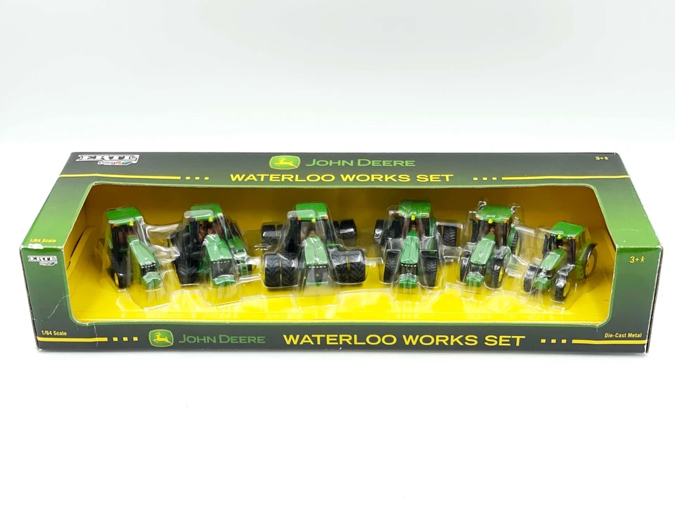 1/64 John Deere 7520, 7920, 8520, 8520T, 9620, 9620T Waterloo Works Set - Image 1 of 1