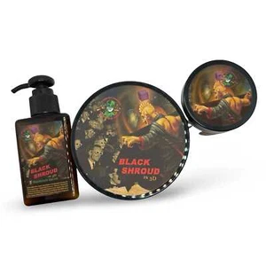 Black Shroud Shaving Soap (Kokum Butter), Serum, and Solid Cologne - by Phoenix - Picture 1 of 2