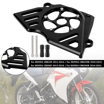 Front Sprocket Cover Chain Guard For HONDA CBR250R CBR300R CB300F NC51 BlK CD Foto 1 de 4