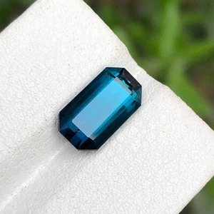 3,75 Ct Top Qualität Selten Indicolith Blau Natur Turmalin Lose Edelstein Afgh. - Bild 1 von 11