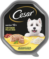 Cesar Senior 10+ Cibo per Cane Con Tenero Pollo E Riso, 150...