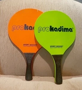Pro Kadima Paddleball Beach Set 2 Racquets Neon Colors no ball - Picture 1 of 6