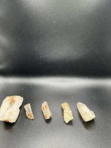 Quarz kristallklar und milchig aus Inyo County Kalifornien 5 Stück 4,6 Unzen - Bild 1 von 5