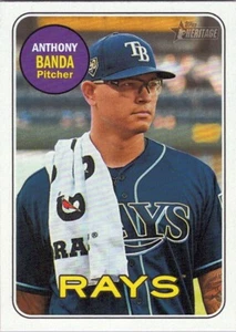 2018 Topps Heritage #714 Anthony Banda SP Tampa Bay Rays - Picture 1 of 2