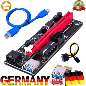 Ver009S PCI-e Riser-Karte PCI Express 1X auf 16X Adapter USB 3.0 Datenkabel - Afbeelding 1 van 12