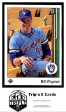 1989 Upper Deck #445 Bill Wegman Milwaukee Brewers ~A2P