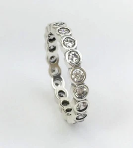 Authentic PANDORA Silver Alluring Brilliant Ring Sz 5, 190942CZ-50 New - Picture 1 of 2