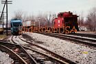 Vintage 1980's Original Photo Train Railroad RR Slide X2K019