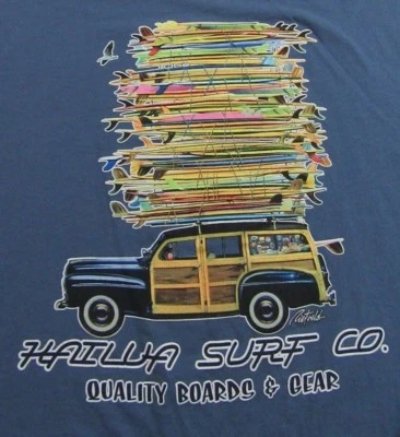 HAILUA SURF CO. Tablas y equipo de surf de calidad. Camiseta azul SS talla M Foto 1 de 4