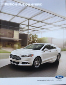 2013 Ford Fusion & Fusion Hybrid USA Prospekt Brochure, 32 Seiten 
