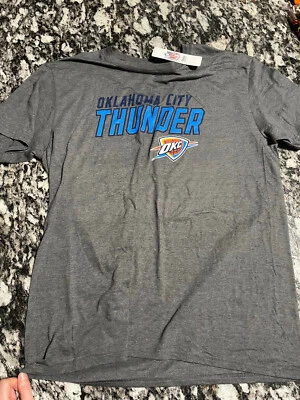 NWT NBA Thunder Men's Gray T-Shirt Oklahoma City Basketball Size Large - Image 1 of 2