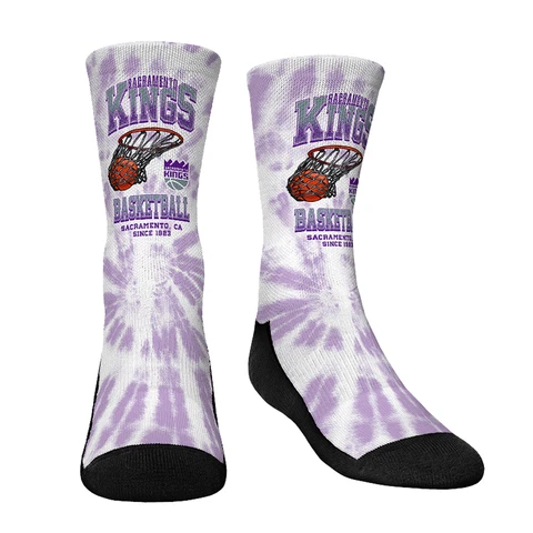 Youth Rock Em Socks  Sacramento Kings Vintage Hoop Crew Socks Cover