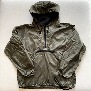 Vintage Gap Jacket Large Mens Oliver Military Green Anorak Nylon Pullover Y2K - Picture 1 of 9