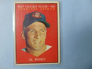 1961 Topps Set Break #474 Al Rosen MVP AMERICAN LEAGUE 1953 BASEBALL CARD SHIP - Picture 1 of 2