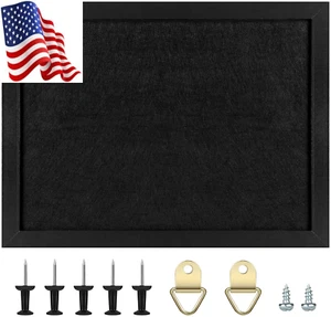 Cork Board Bulletin Board with Felt,Wood Framed Display Bulletin Board for Walls - Picture 1 of 12