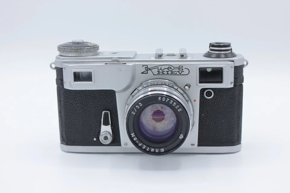 Kiev 4AM Soviet Camera with lens Jupiter 8M (2/53) copy Contax 2 Bayonet - Photo 1/4