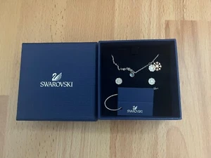 Swarovski Schmuck Set Kette + Ohrringe Schneeflock - Bild 1 von 4
