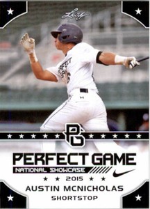 10-Count Lot AUSTIN MCNICHOLAS 2015 Leaf Perfect Game NIKE All-American Rookies