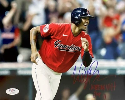 Will Benson Signed Autographed Cleveland Guardians 8x10 Photo PSA/DNA - Image 1 of 2