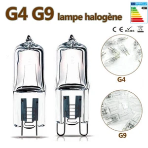 G4 G9 Lampe halogène 10X-20X 25W 40W 50W 60W 12V Ampoule 220V Bright Blanc Chaud - Picture 1 of 11