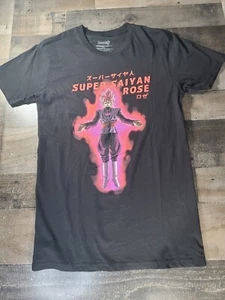 Dragon Ball Z Super Saiyan Rose T Shirt Anime Graphic Tee Sizes - Picture 1 of 4