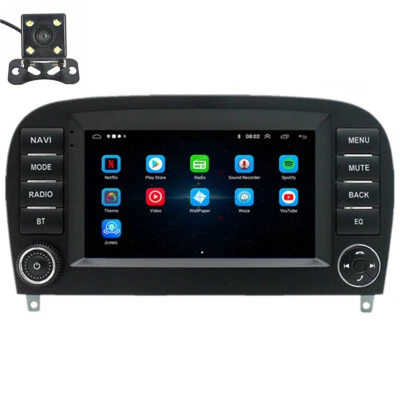 Reproductor de MP5 para automóvil de 7 pulgadas BT 4+32G con cámara apto para Mercedes Benz SL550 SL600 2005-2012 Foto 1 de 4