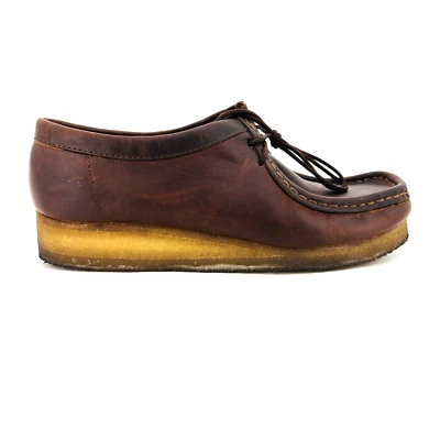 Womens 9 M Clarks Originals Wallabee Beeswax Brown Leather Crepe Sole 38257 - Image 1 of 4