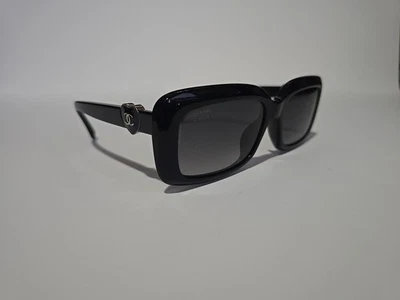 Chanel Sunglasses 5520-A c.622/S8 5 Black Frames w/ Gray Polarized Lenses - Image 1 of 4
