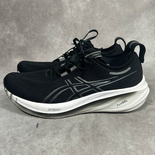 Scarpe Asics Gel Nimbus 26 Uomo 12 Nero Corsa 1011B794 Sneaker Passeggio Palestra