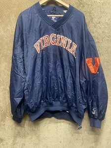 Vintage 90’s STARTER University Of Virginia Windbreaker Pullover 2XL - Picture 1 of 10