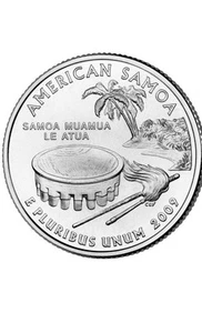 2009 P American Samoa, U.S Territory State Quarter. Uncirculated from US Mint - Picture 1 of 1