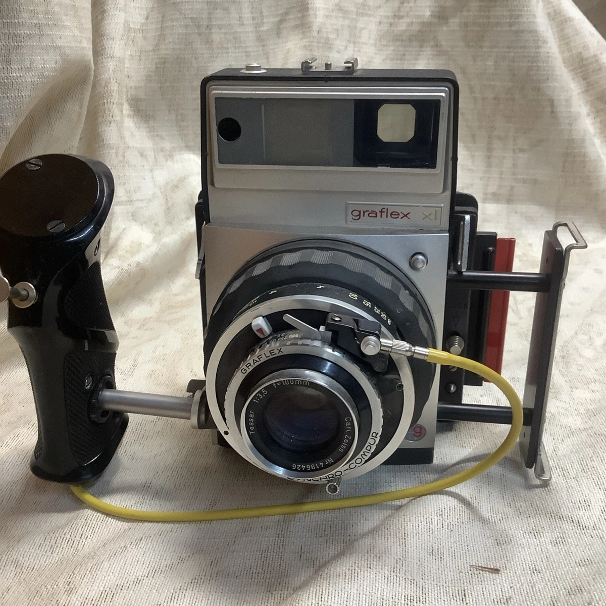 GRFLEX XL TESSAR 100mm F3.5付き カメラ #10894 GRAFLEX (グラフレックス) XL Tessar 100mm F3.5 中古カメラ・レンズ