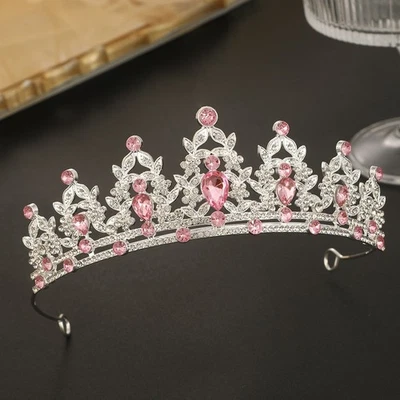 Tocado de cristal Crown Performance cumpleaños adulto ceremonia princesa corona Foto 1 de 4