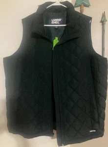 Lands' End Down Vest 2XL Dark Green - Picture 1 of 3