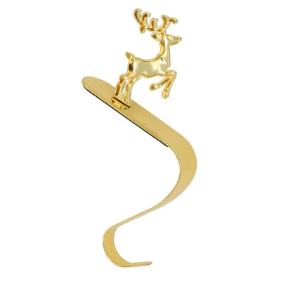 Mantello Mensola Calza Gancio Babbo Natale Argento Fiocco di Neve Mantello Porta - Immagine 1 di 4