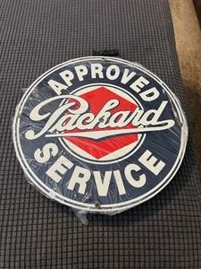 Packard Approved Service Open face Clock Porcelain Sign. 11.25" - Picture 1 of 3