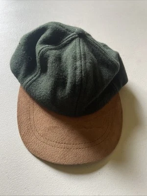 Sombrero de lana antiniebla vintage de Londres gamuza ajustable con tirantes hecho en EE. UU. Foto 1 de 3