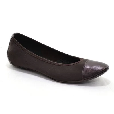 Zapatos sin cordones para dama Donald J Pliner Halo Bailarina Planos 5,5 M Marrón Puntera Foto 1 de 4