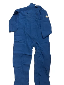 Bulwark FR Deluxe Coverall Nomex IIIA 6oz Royal Blue Size 52L Flame Resistant - Picture 1 of 2