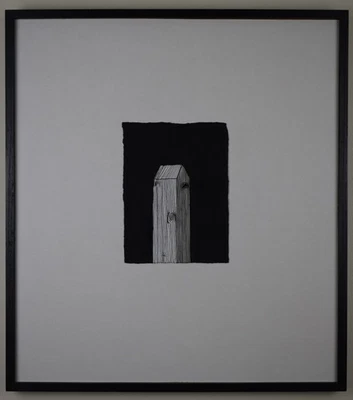 Wood House. Original ink drawing by Phill Hyde, 1990 - Image 1 of 4