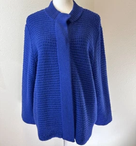 Chico's Damen Button Down Large Strick Blau Cardigan Pullover Größe 3 - XL Karriere - Bild 1 von 12