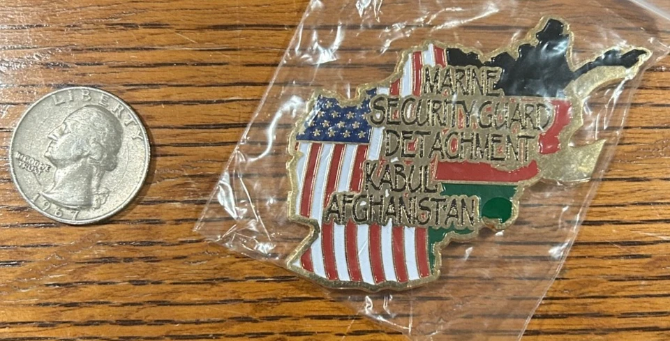 Marine Security Guard Detachment Kabul Afghanistan Challenge Coin - Image 1 of 2