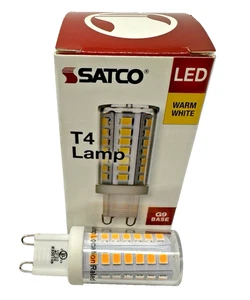 New Satco Dimmable LED Double Loop G9, 5W, 120VT4, Warm White, S11238, 2700K - Picture 1 of 4