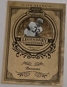 Jim Brown 2003 Playoff Contenders Legendary Contenders #LC-3 - Cleveland Browns - Bild 1 von 2